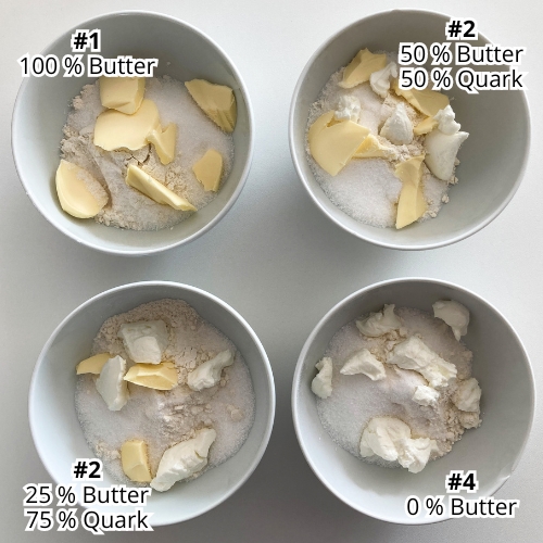 Die kalorienarmen Streusel haben nur wenig Butter und sind 20 % leichter als normale Streusel. Da fettarme Streusel etwas mehr Geschmacksunterstützung benötigen, wird der Quark mit Vanille-Extrakt verfeinert. Nur 360 kcal pro 100 g. Rezept für kalorienreduzierte Streusel für Kuchen und gesunde Desserts. Lecker und einfach kalorienarm Backen. Gesunde und kalorienarme Rezepte zum Abnehmen. - kaloriengeniessen.de #streusel #test #kalorienarm #quark #butter #ohnezucker #fettarm #süßerezepte